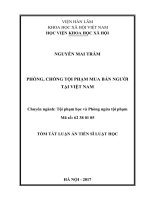 Phòng, chống tội phạm mua bán người tại việt nam (tt) 