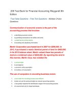 209 test bank for financial accounting weygandt 8th edition