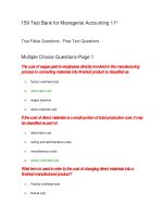 159 test bank for managerial accounting 11th