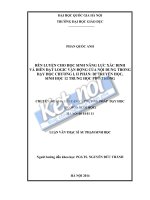 Rèn luyện cho học sinh năng lực xác định và diễn đạt logic vận động của nội dung trong dạy học chương I, II phần Di truyền học, Sinh học 12 Trung học phổ thông