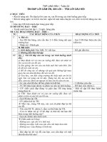 Giao an TTTD TLV tuan 24 On dap loi Cam on - xin loi - Nghe TLCH