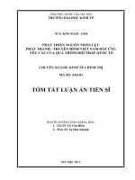 Phát triển NNL phát thanh   truyền hình việt nam trong quá trình hội nhập quốc tế