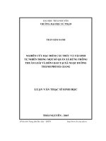 Nghiên cứu đặc điểm cấu trúc và tái sinh tự nhiên trồng một số quần xã rừng trồng thuần loài và hỗn giao tại xã Ngọc Đường, thành phố Hà Giang (LV thạc sĩ)