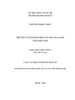 Thu hút và sử dụng ODA của New Zealand vào Việt Nam