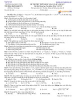 Đề thi thử môn lý THPT chuyên đh vinh lần 2