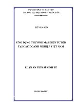 Ứng dụng thương mại điện tử B2B tại các doanh nghiệp Việt Nam