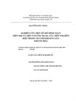 Nghiên cứu một số mô hình toán tiếp thị và một vài ứng dụng của tiếp thị hỗn hợp trong ngành khoán sản khánh hòa 