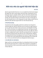 Kiến trúc nhà của người việt thời hiện đại