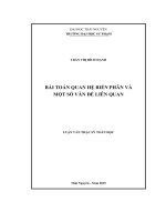 Bài toán quan hệ biến phân và một số vấn đề liên quan (LV thạc sĩ)