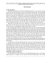 Những thủ thuật dạy phần “warm up” trong môn tiếng Anh 8, 9 nhằm gây hứng thú học tập cho hoc sinh trước khi vào bài học