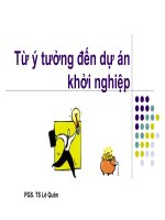 Bai giang du an khoi nghiep