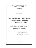 Hình tượng nhân vật trong tác phẩm Vừa nhắm mắt vừa mở cửa sổ của Nguyễn Ngọc Thuần (LV tốt nghiệp)
