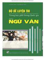 Bo de luyen thi THPT quoc gia mon ngu van