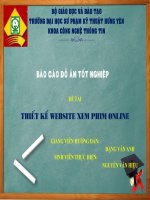 Slide Báo Cáo Đồ Án Tốt Nghiệp CNTT: Thiết kế website xem phim online