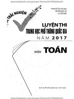 Bo de trac nghiem luyen thi THPT quoc gia nam 2017 mon toan