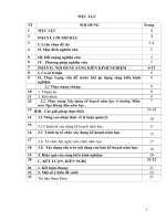 MỘT SỐ BIỆN PHÁP XÂY DỰNG KẾ HOẠCH NĂM HỌC CỦA HIỆU TRƯỞNG TRƯỜNG MẦM NON  NGA HƯNG, NGA SƠN