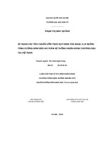 Áp dụng các tiêu chuẩn vốn theo quy định của Basel II, III nhằm tăng cường đảm bảo an toàn hệ thống ngân hàng thương mại tại Việt Nam