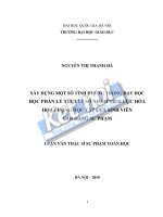 Xây dựng một số tình huống trong dạy học học phần lý thuyết số nhằm tích cực hóa hoạt động học tập của sinh viên cao đẳng sư phạm