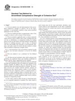 DOE 100 ASTM d2166 d2166m  standard test method for unconfined compressi