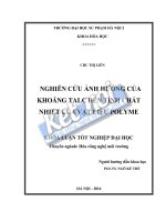 Nghiên cứu ảnh hưởng của khoáng talc đến tính chất nhiệt của vật liệu polyme
