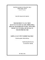 Thành phần và cấu trúc Quần xã Ve giáp (Acari Oribatida) khu du lịch Khoang Xanh  Suối Tiên thuộc xã Vân Hòa, huyện Ba Vì, thành phố Hà Nội (LV tốt nghiệp)