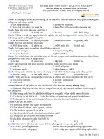 Đề thi thử môn sinh THPT chuyên đh vinh lần 2