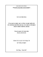 Ứng dụng hiệu quả công nghệ mới FPI về chỉ báo đường đi sự cố cho lưới điện phân phối thông minh