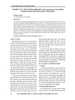 Nghiên cứu nhân giống đinh đũa (Stereospermum colais (dillw) mabberl) bằng phương pháp giâm hom