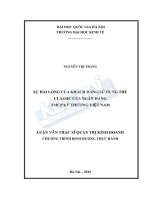 Sự hài lòng khách hàng về The Classic của Ngân hàng thương mại cổ phần Kỹ Thương Việt Nam