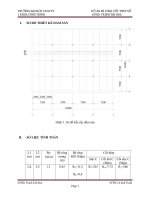 thuyết minh đồ án bê tông cốt thép 1