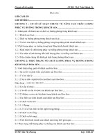 “GIẢI PHÁP NÂNG CAO CHẤT LƯỢNG PHỤC vụ BUỒNG tại KHÁCH sạn HOA SEN