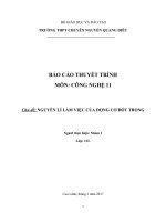 Nguyên lí làm việc của động cơ đốt trong