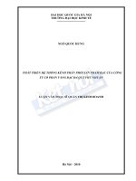 Phát triển hệ thống kênh phân phối sản phẩm bạc của công ty cổ phần Vàng Bạc Đá Quý Phú Nhuận