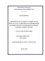 Luận văn thạc sỹ: Nghiên cứu đặc điểm thực vật, phương thức nhân giống và ảnh hưởng mật độ trồng đến sinh trưởng, phát triển, năng suất và chất lượng dược liệu của 2 loại râu