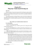 ChuyenDe 1 PL về kinh doanh bđs 