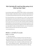 Một số giải pháp đẩy mạnh hoạt động quảng cáo tại khách sạn king’s finger