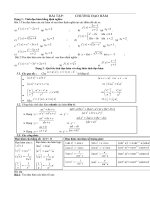 BÀI tập DAO HAM LOP 11 CO CONG THUC