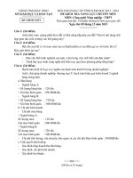 đề thi giáo viên giỏi môn kĩ thuật nông nghiệp