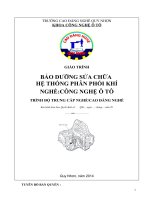 Bảo dưỡng và s chữa hệ thống phân phối khí