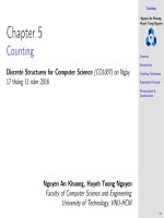 Chapter 5 Counting Discrete Structures for Computer Science (CO1007)