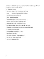 THỰC TRẠNG HOẠT ĐỘNG CHUỖI CUNG ỨNG TẠI CÔNG TY TNHH MTV XI MĂNG MIỀN TRUNG