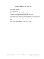 Vai trò của PR trong việc xây dựng và phát triển thương hiệu của các doanh nghiệp Việt Nam