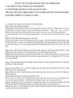 Tổng hợp câu hỏi về thi giáo viên chủ nhiệm giỏi