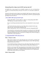 Hướng dẫn ghi hồ sơ đăng ký dự thi THPT quốc gia năm 2017