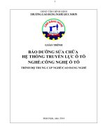 MĐ 27 bảo dưỡng và sửa chữa hệ thống truyền lực