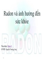 Radon và ảnh hưởng của radon đối với sức khỏe con người