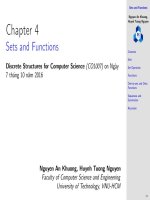 Chapter 3 Sets and Functions Discrete Structures for Computer Science (CO1007)