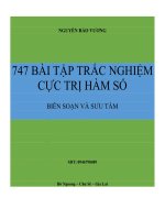 02 747 bài tập trắc nghiệm cực trị hàm số