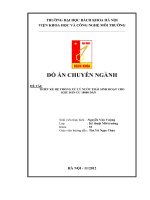 DO AN CHUYEN NGANH THIET KE HE THONG XU LY NUOC THAI SINH HOAT CHO KHU DAN CU 10000 DAN