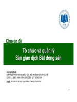 Chuyen de   to chuc va quan ly san giao dich bat dong san   new 